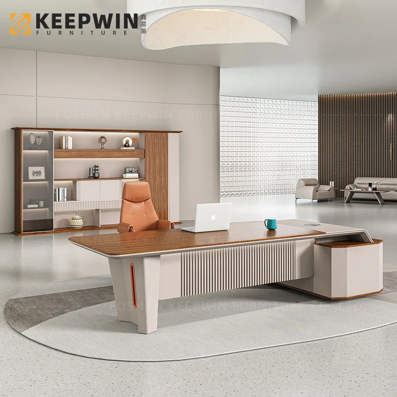 custom.Luxury Executive Office Desk President Big Class Modern Table and Chair Combination  Manager Office Desk