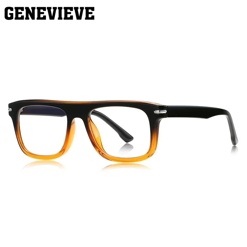 GENEVIEVE New Simple Fashion Men\'s Anti-blue Light Glasses Can Be Customised Prescription Photochromic Ladies Reading Glasses