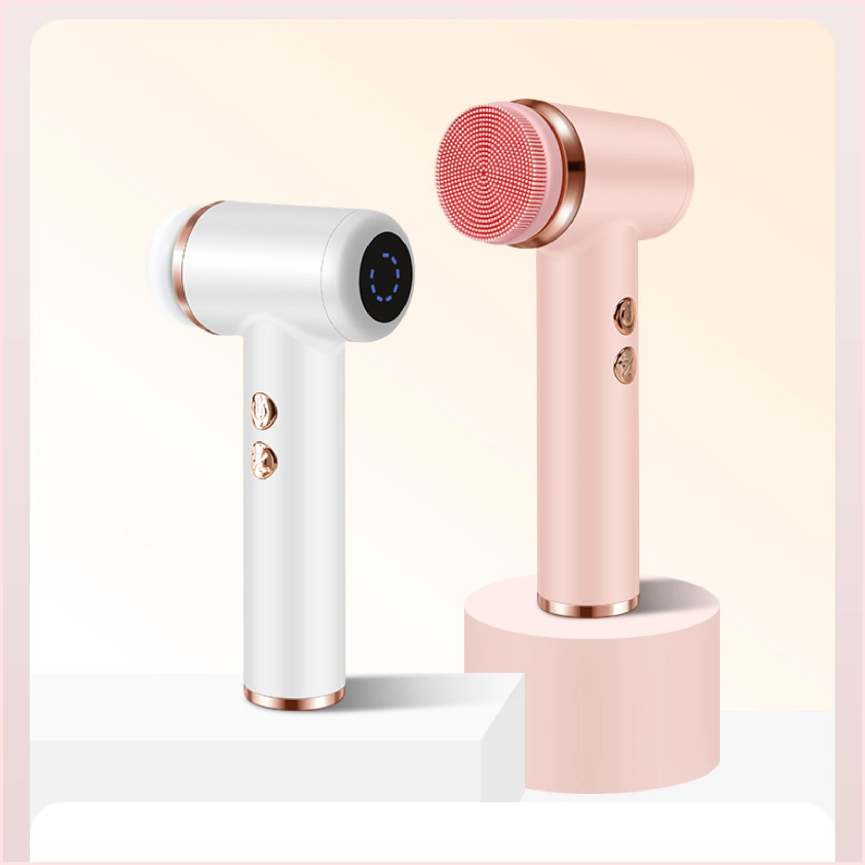 فرشاة تنظيف الوجه الكهربائية 4 في 1، 5 سرعات مقاومة للماء، مدلك تنظيف الوجه يعمل على تحسين نسيج البشرة لجميع أنواع البشرة #1