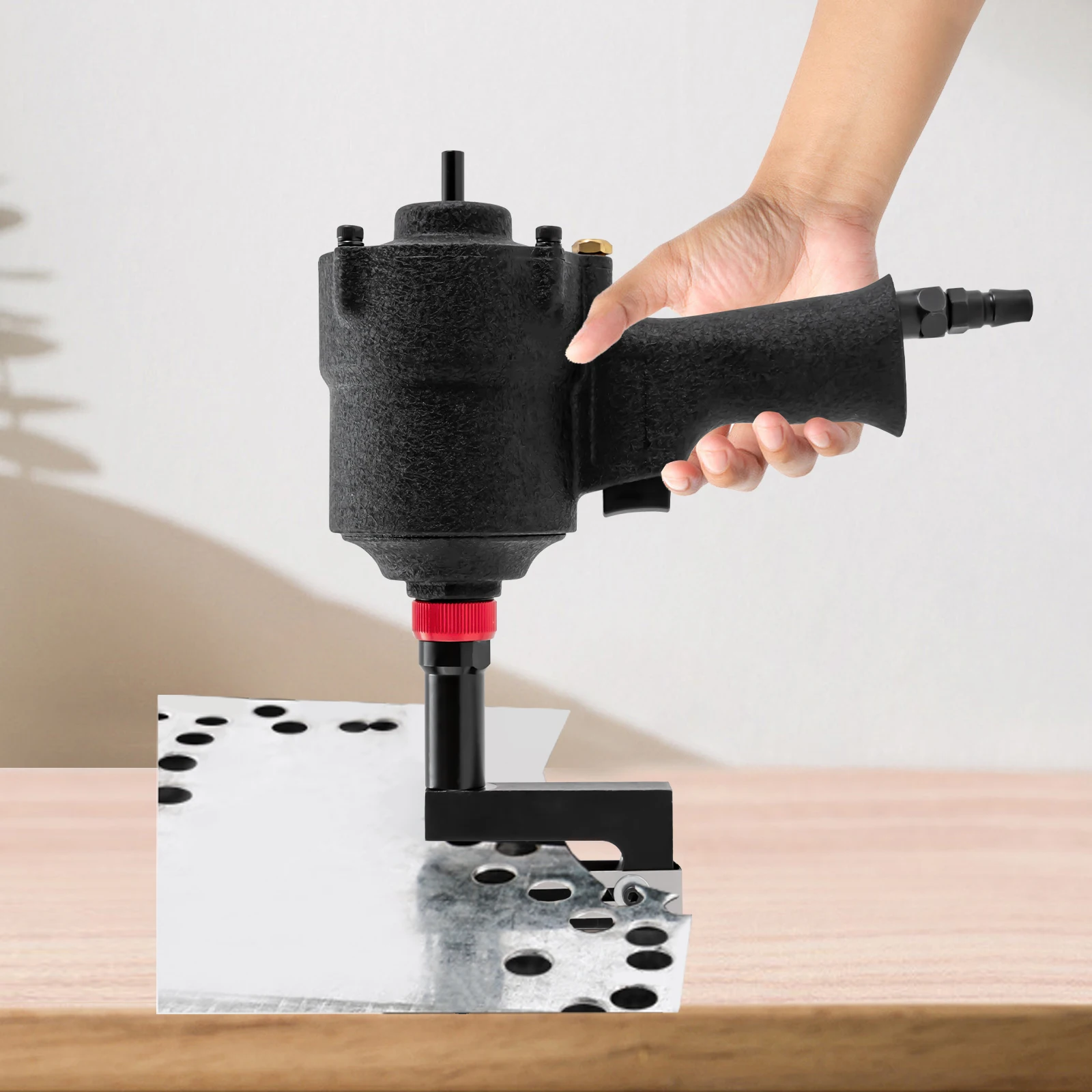 

Пневматический дырокол 8 мм, промышленный металлический дырокол, перфоратор с пневматическим приводом, открывалка для фланцев для листового металла, комплект дырокола 8 мм