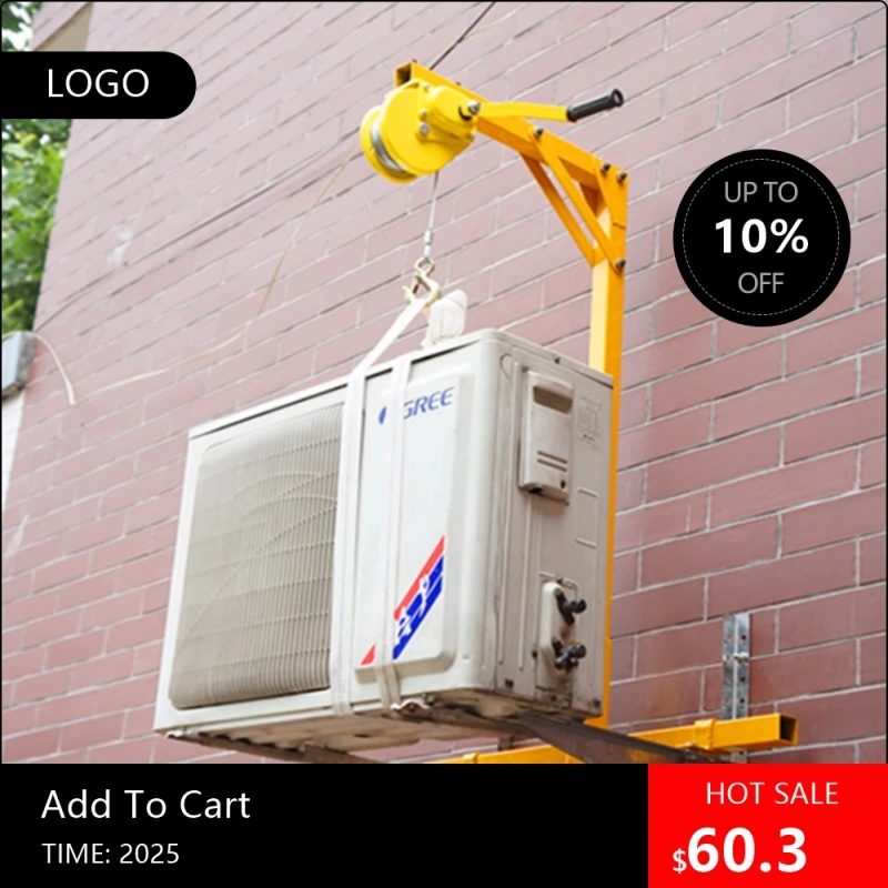 

8089Hoisting tool for outdoor air conditioner hoisting crane hand winch self-locking installation air conditioning