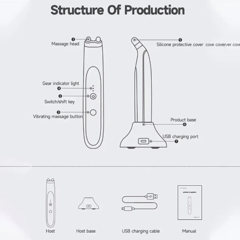 EMS مدلك العين مكركرنت الاهتزاز جهاز الجمال التجاعيد أداة شد الجلد تمتد الحاجب رفع يزيل أكياس العين