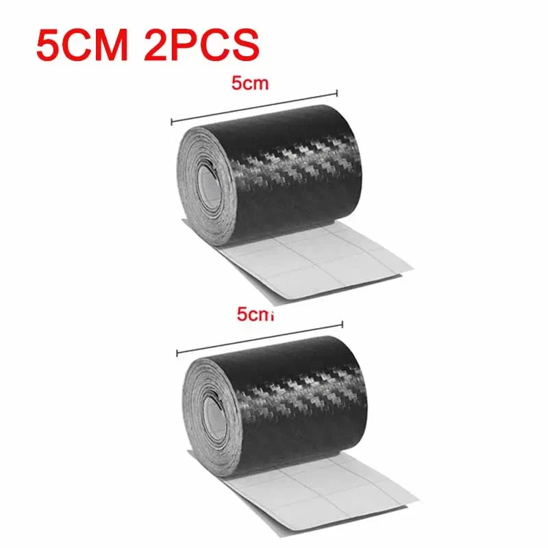 1/2 stücke Nano Carbon Faser Auto Aufkleber Paste Schutz Streifen DIY Automotive Schutz Film Auto Durch Sill Seite Anti scratch Band