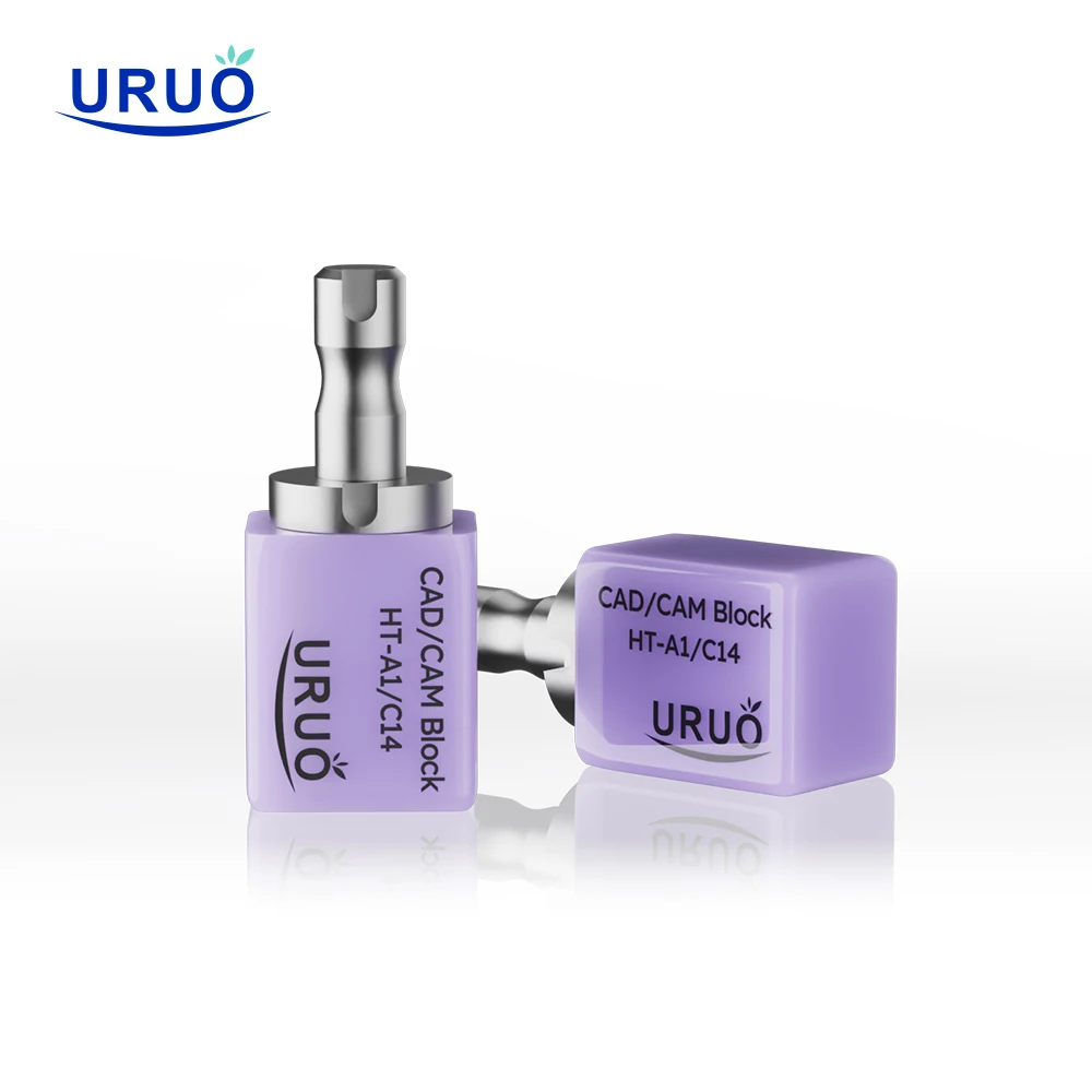 4/5pcs Glass Ceramics Blocks Sirona System C14/B40 Dental Lithium Disilicate Veneer Crown Bridge Chair-side Dentistry Materials