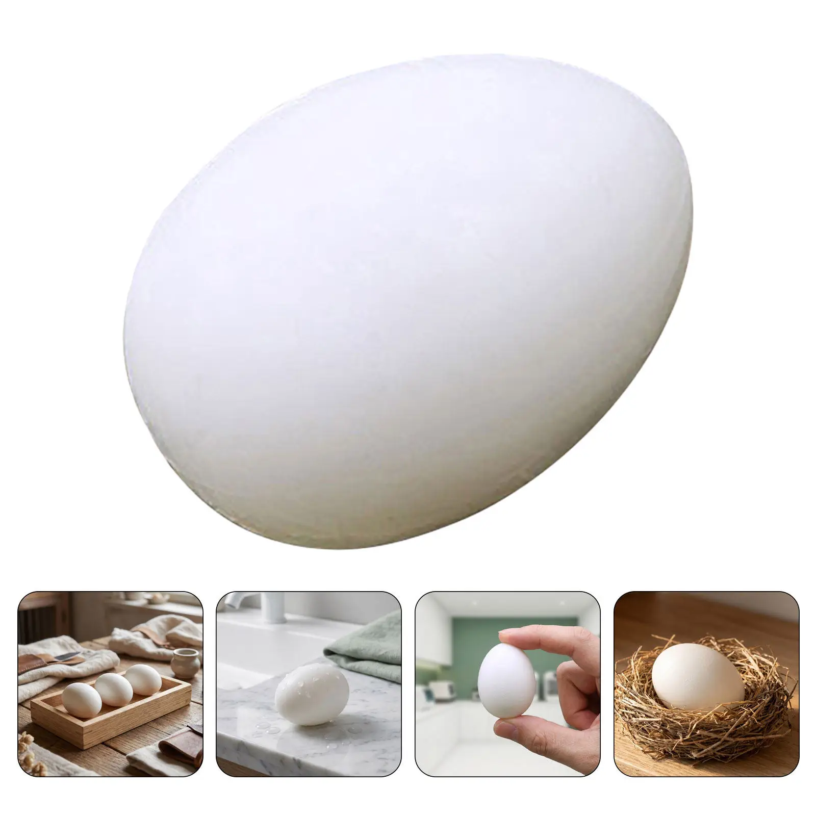 29Pcs Plastic Artificial Pigeon Eggs Reusable Fake Nesting Egg Decoys Effective Brooding Training Eggs for Pigeon Dove Breeding
