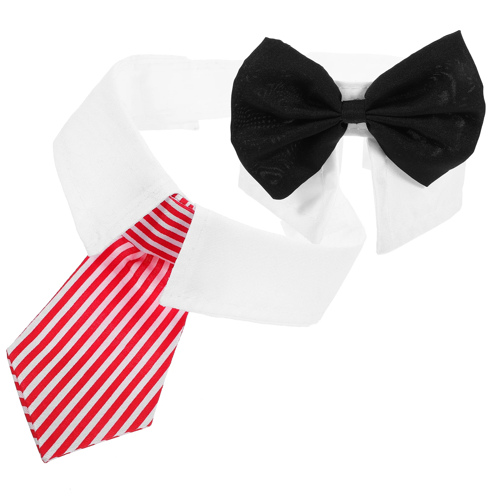 

1 set Pet Tie Collar Adjustable Cat Dog Necktie Decor Black Cat Polyester Costume Accessories Role Play