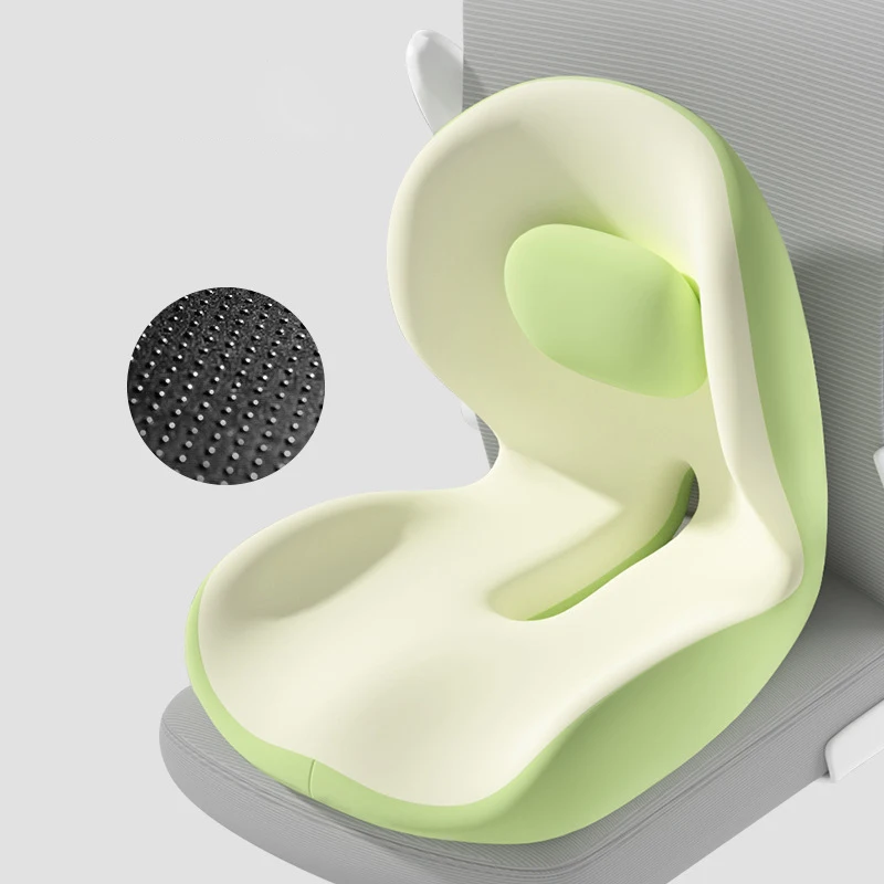 Two-Color Office One-Piece Cushion Super Soft Memory Foam Hip Pad for Lumbar Support Ergonomic Non Collapse Sedentary Artifact