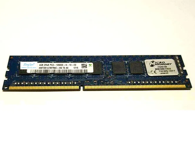 

Для 4GB 2RX8 PC3-10600E-9-10-E0 HMT351U7BFR8C-H9 ECC ram 4G