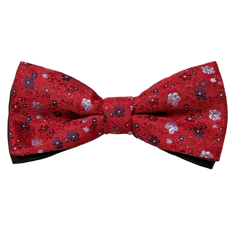 Men's bow tie Cashew flower twill pre-tie adjustable bow tie Groom's best man jacquard double fold everything fashion bow tie