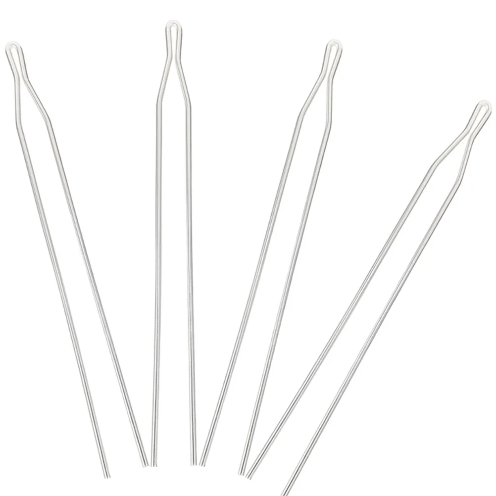 

4 Pcs DIY Jewelry Accessories Double Straight Hairpin Stick Ancient Y-shaped Material Clips for Hairpins Costume