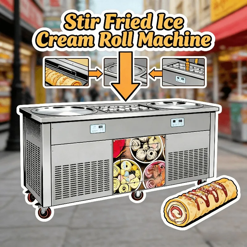 Commercial Gelato Machine Tabletop 3 in 1 Hard Ice Cream Maker Display Storage Function Mini Batch Freezer Italian Style