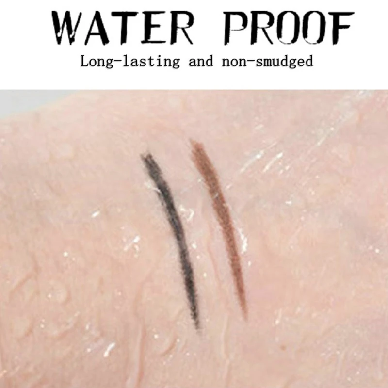 1/3 قطعة أسود براون كحل أقلام مقاوم للماء طويلة الأمد سهلة لارتداء العين اينر جل ماتي التجفيف السريع كحل القلم ماكياج العين #2
