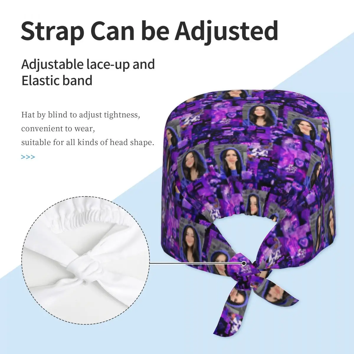 Addison Rae American Singer Cleaning Working Cap Comfortable Men Women Scrub Cap Surgicals Hat Nurse Scrubs Hat For Dentist