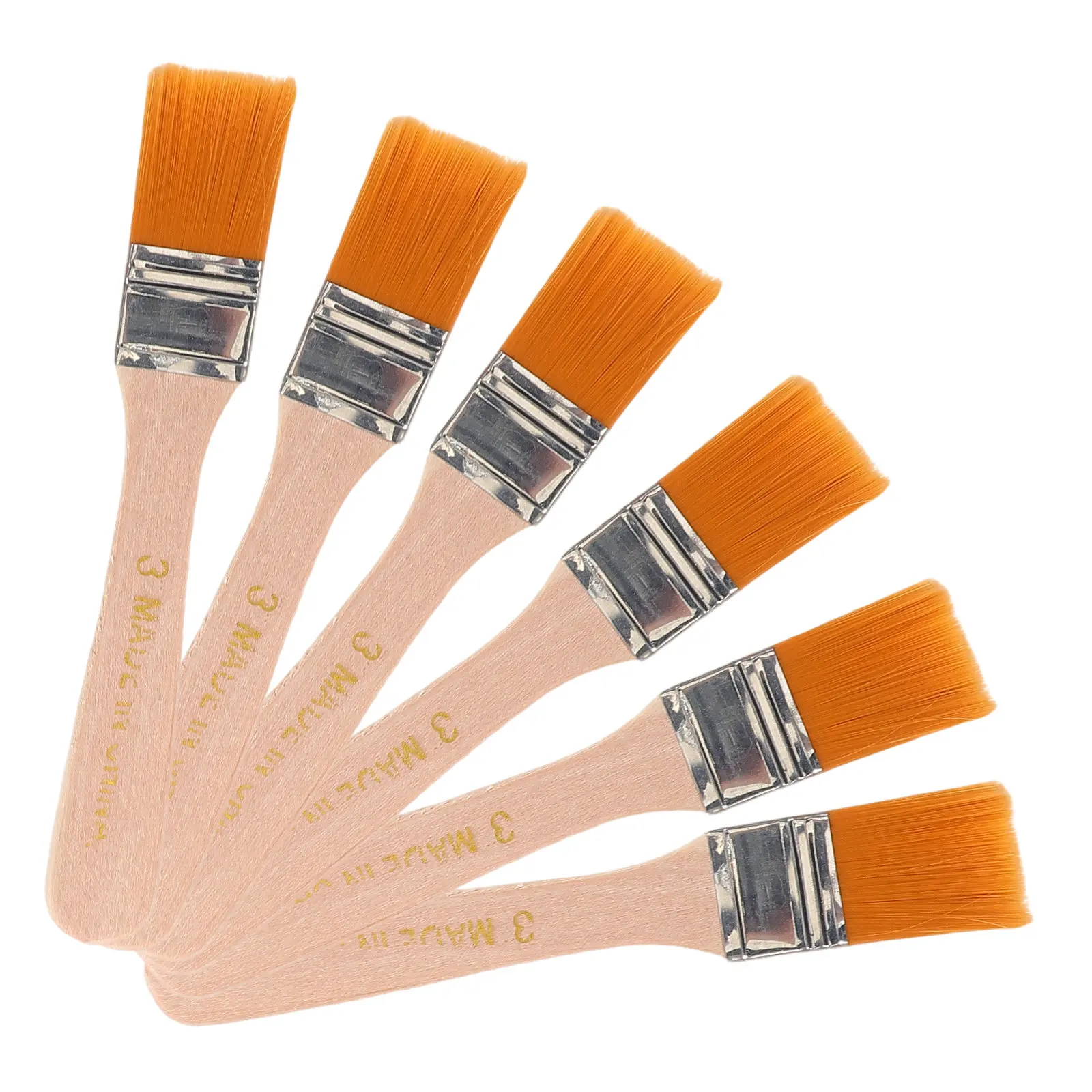 6 pcs Brush Set Art Painting Watercolor Oil Halloween Christmas New Year Art Paint Brush Set Door Painting Brush Multipurpose