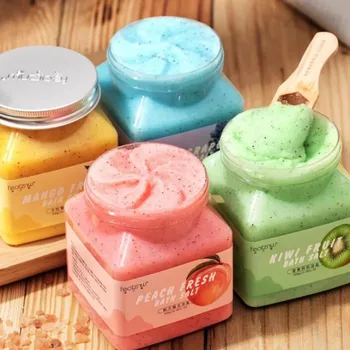 Pétale aromathérapie sel de mer gommage corporel sel de bain 350g bain Exfoliation nettoyage lisse