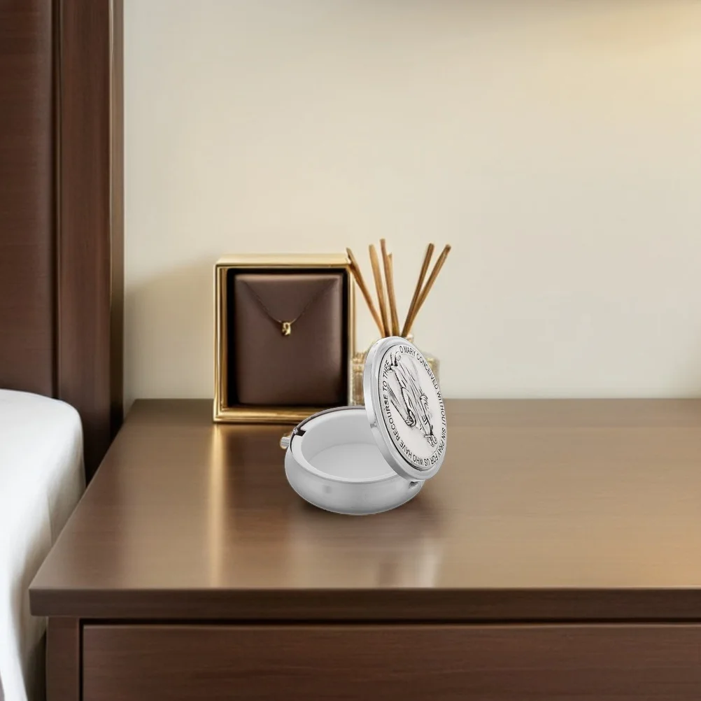 

2Pcs Rosary Storage Organizer Elegant Small Jewelry Box for Rosary Beads Portable Faith Accessory Ideal for Communion and