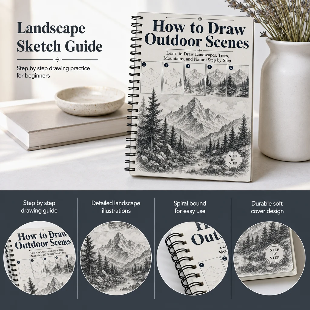 Landscape Sketch Practice Set - Art Craft Class review and price