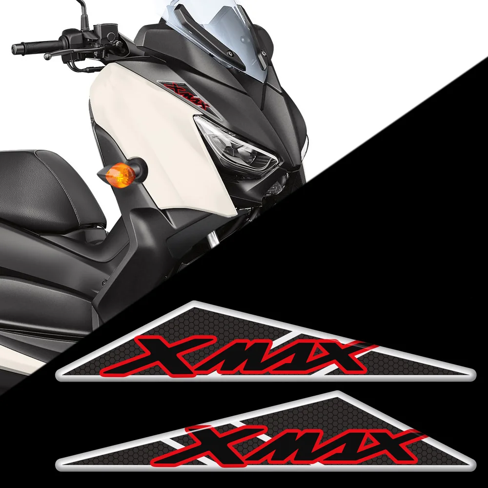 For Yamaha X-MAX XMAX X MAX 125 250 300 400 Motorcycle Emblem Badge Tank Pad Fairing Fender Windshield Protector 3D Stickers