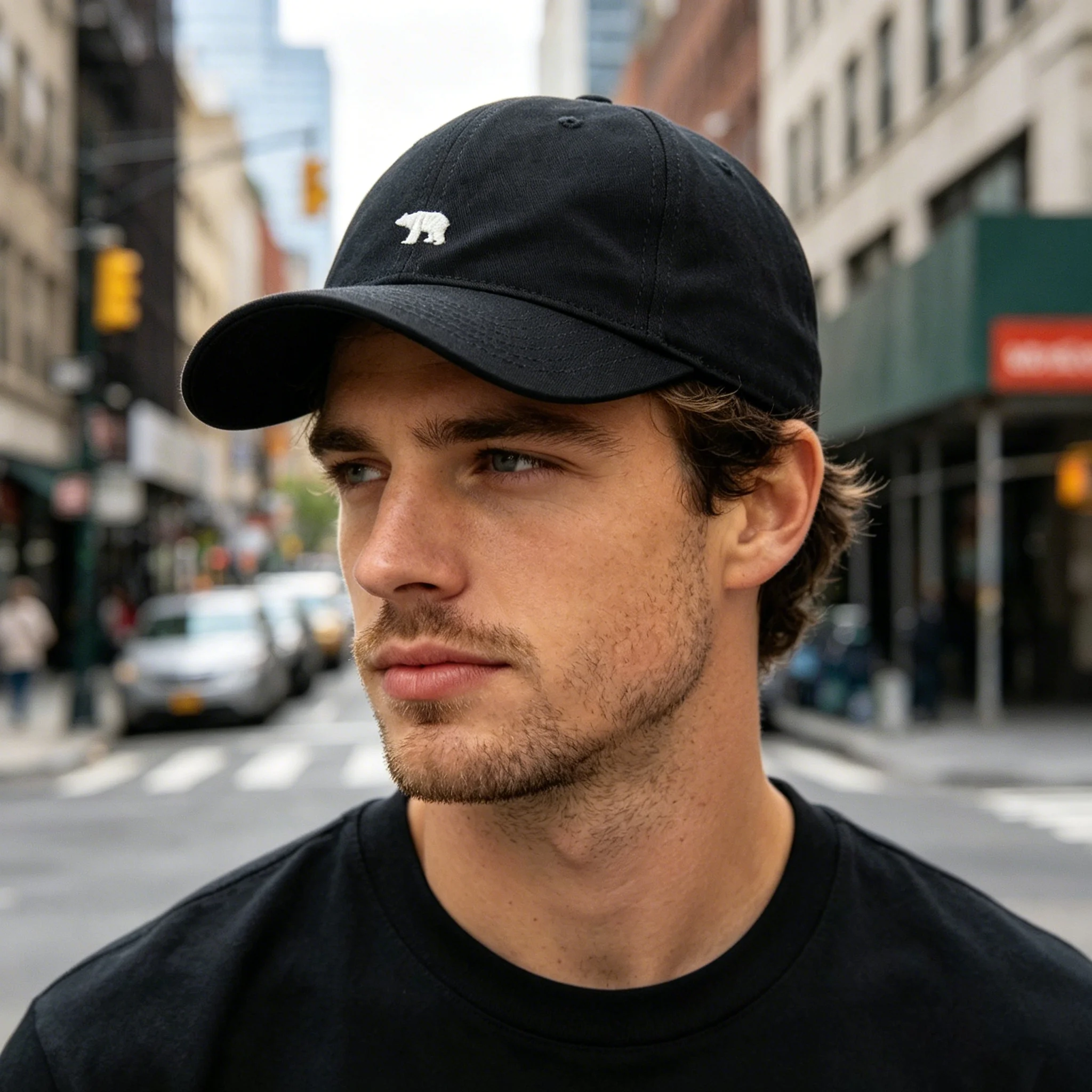 Boné de Beisebol Americano Novo e Moderno Arctic Bear: Versátil, com Aba Larga e Topo Macio, Ideal para Esportes ao Ar Livre e Proteção Solar