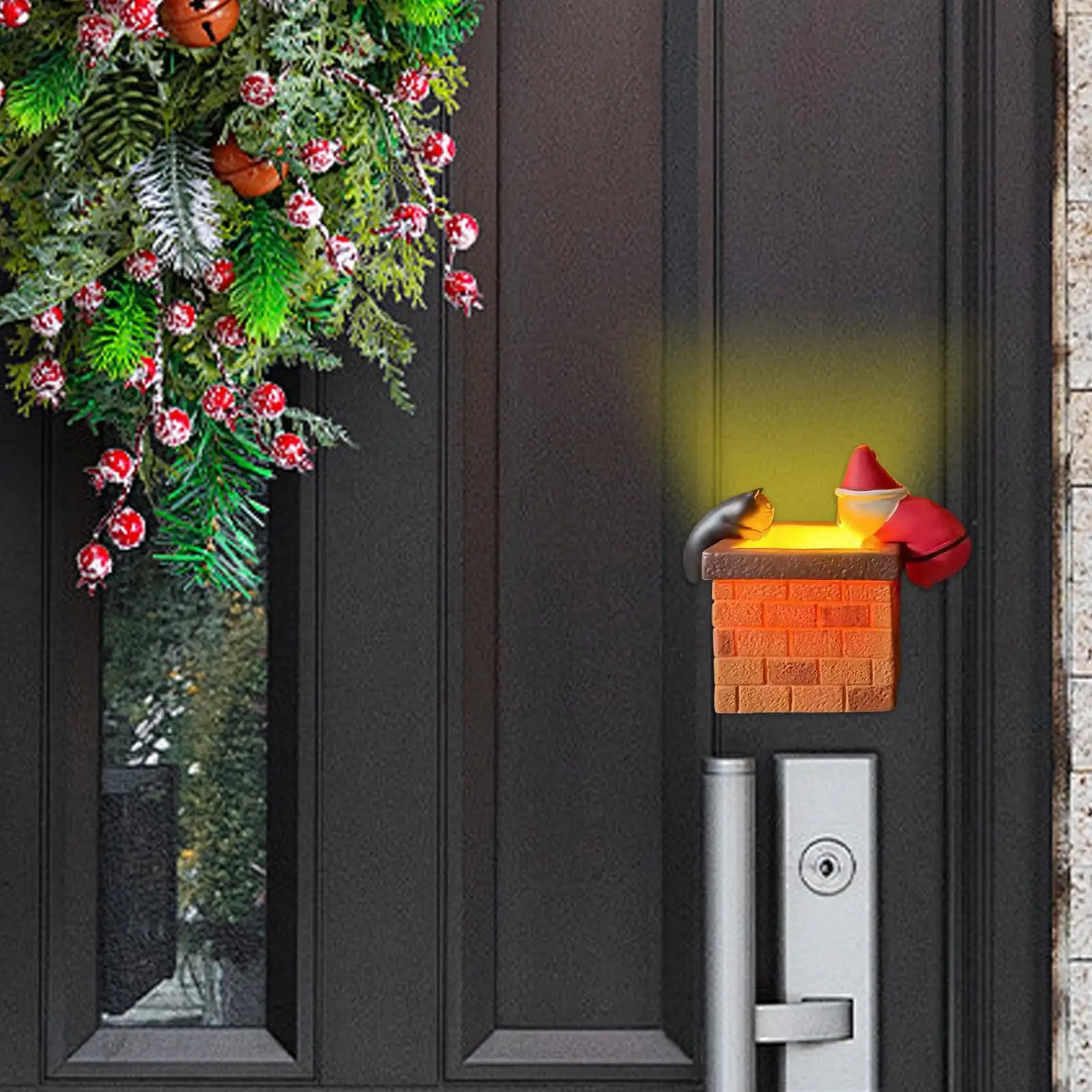 Refrigerator Magnets Glow Christmas Refrigerator Magnet Magnetic Sticker For Fridge Metal Door Bulletin Board Cabinet Lockers