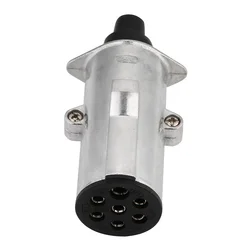 Plug N Typ 7 Pin Trailer Plug Plug-and-Play Trailer Plug Adapter 24V Plastic for Indicators Brake Lights Side Lights Fog Lamp