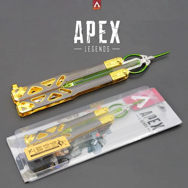 Apex pisau kupu-kupu warisan Octane anyam legenda Katana Model senjata permainan pembuka Leeter pedang injektor Stim cair