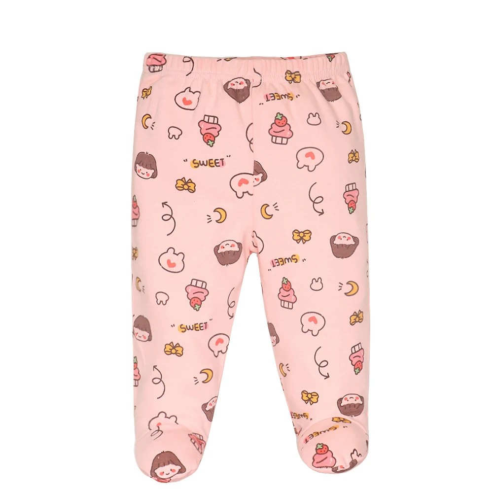 2024 New Baby Pants 100% Cotton Autumn Spring Newborn Baby Boys Girls Trousers Kid Wear Infant Toddler Cartoon For Baby Clothing