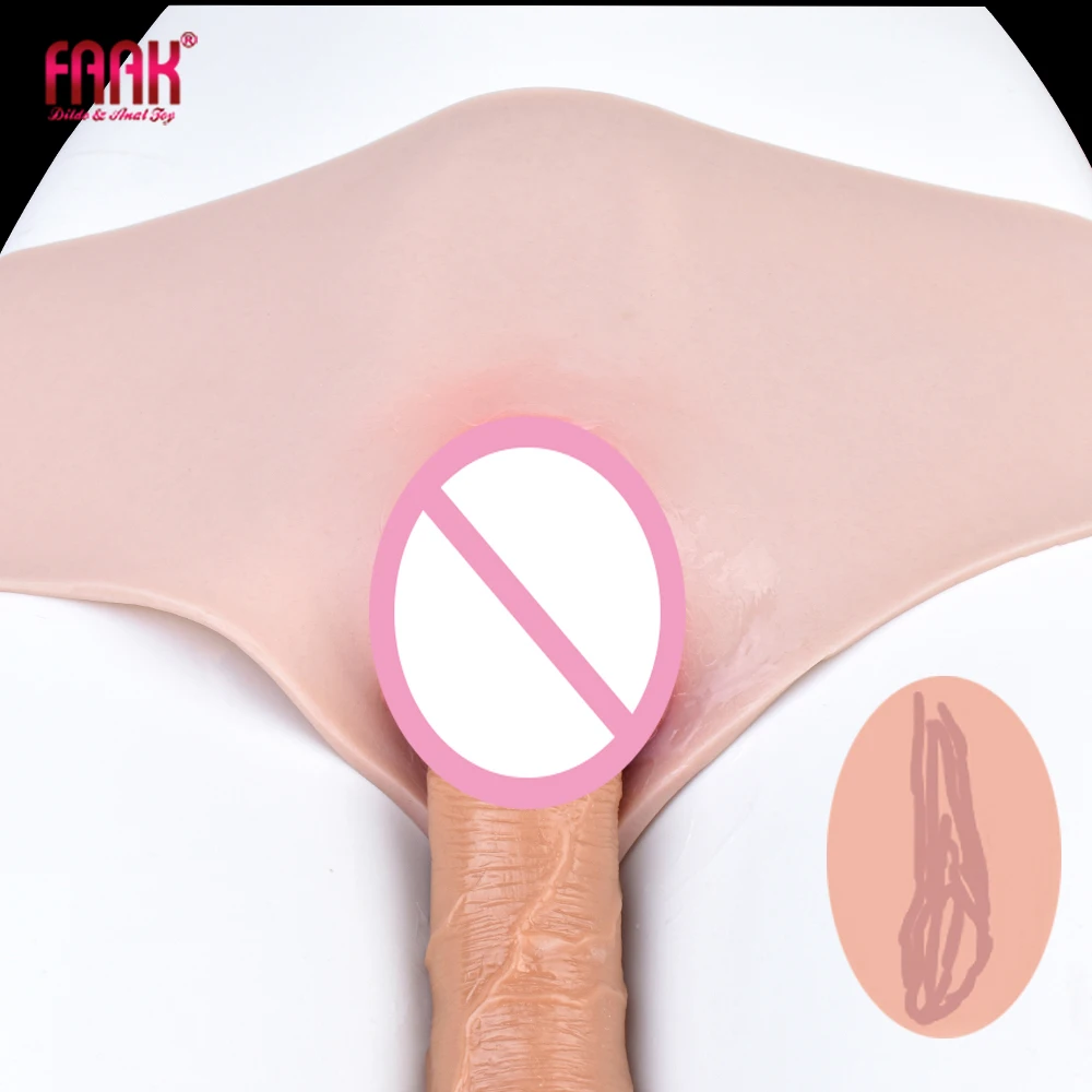 

FAAK Crossdresser Realistic Silicone Panty Stretchable Fake Vaginal Hip Enhancer for Cosplay Transgender Gay