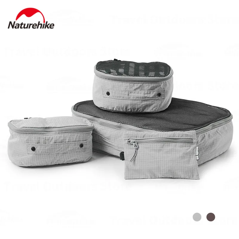 Naturehike Travel Storage Bag Ultralight Nylon Toiletry Bag Clothes Cosmetics Storage Business Trip Outdoor Portable Bag F/S/M/L