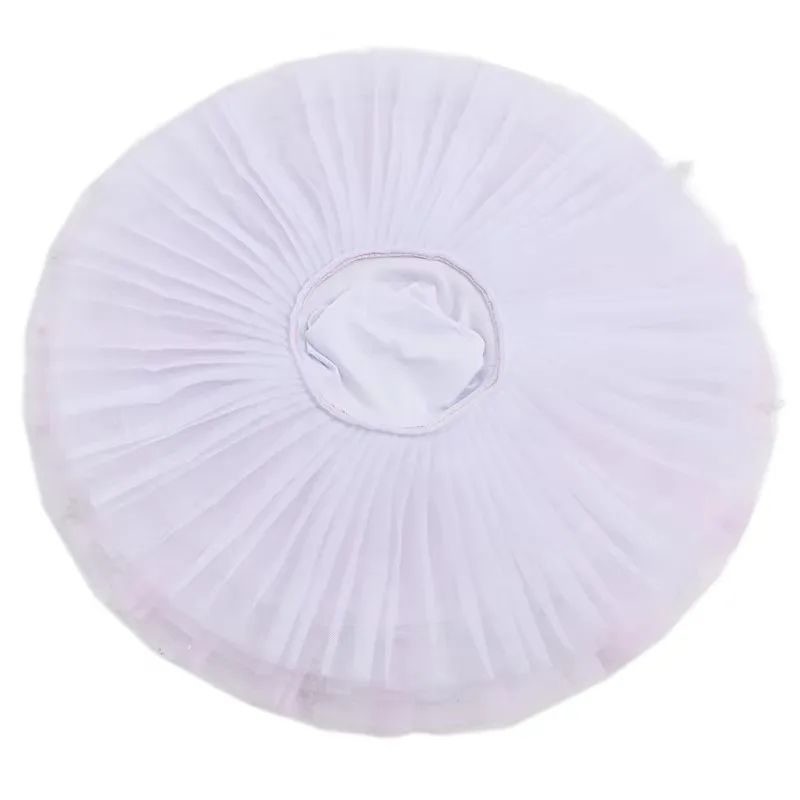 ชุดกระโปรงบัลเลต์สีขาวสำหรับเด็กผู้หญิง ลายหงษ์หงอนขาว ชุดบัลเลต์สำหรับการแสดงเต้นรำ ชุดเต้นรำสำหรับการแสดง