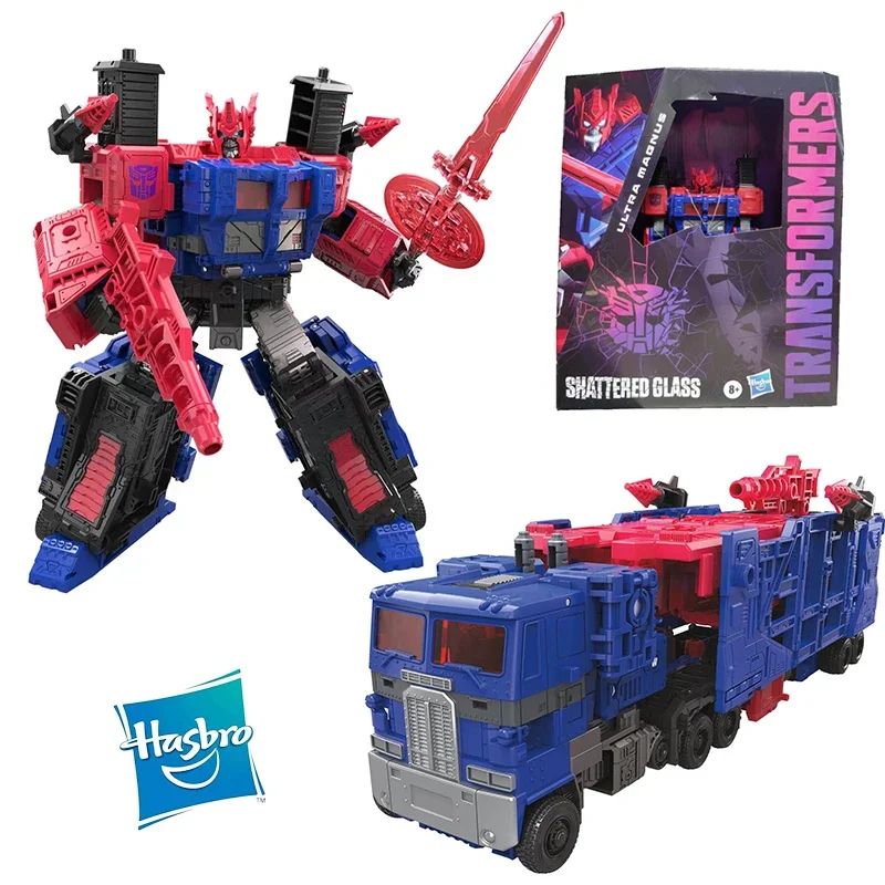 

Hasbro Transformers Shattered Glass Ultra Magnus 25Cm Leader Class Original Action Figure Model Kid Toy Birthday Gift Collection