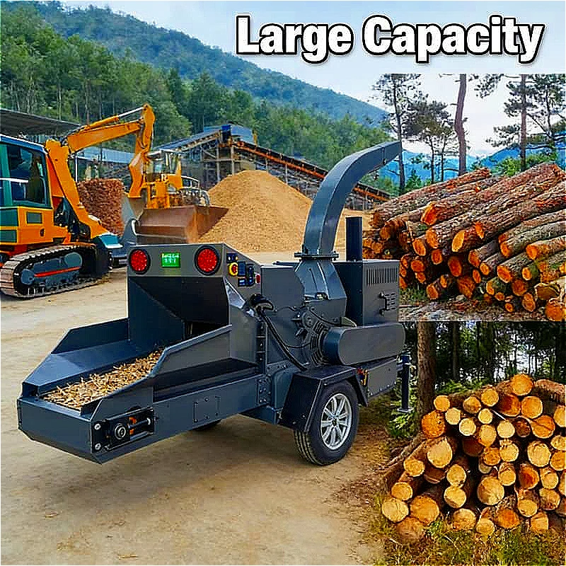 

Industrial High Efficient Mobile Wood Crusher Chipper Machine Forestry Machinery Wood Chipper Customized High Quality Shredder