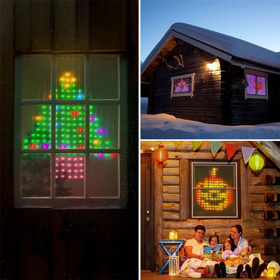 Guirxiété Lumineuse Intelligente LED RGB IC pour Noël, Décoration de ixde Mariage, Nouvel An, DIY