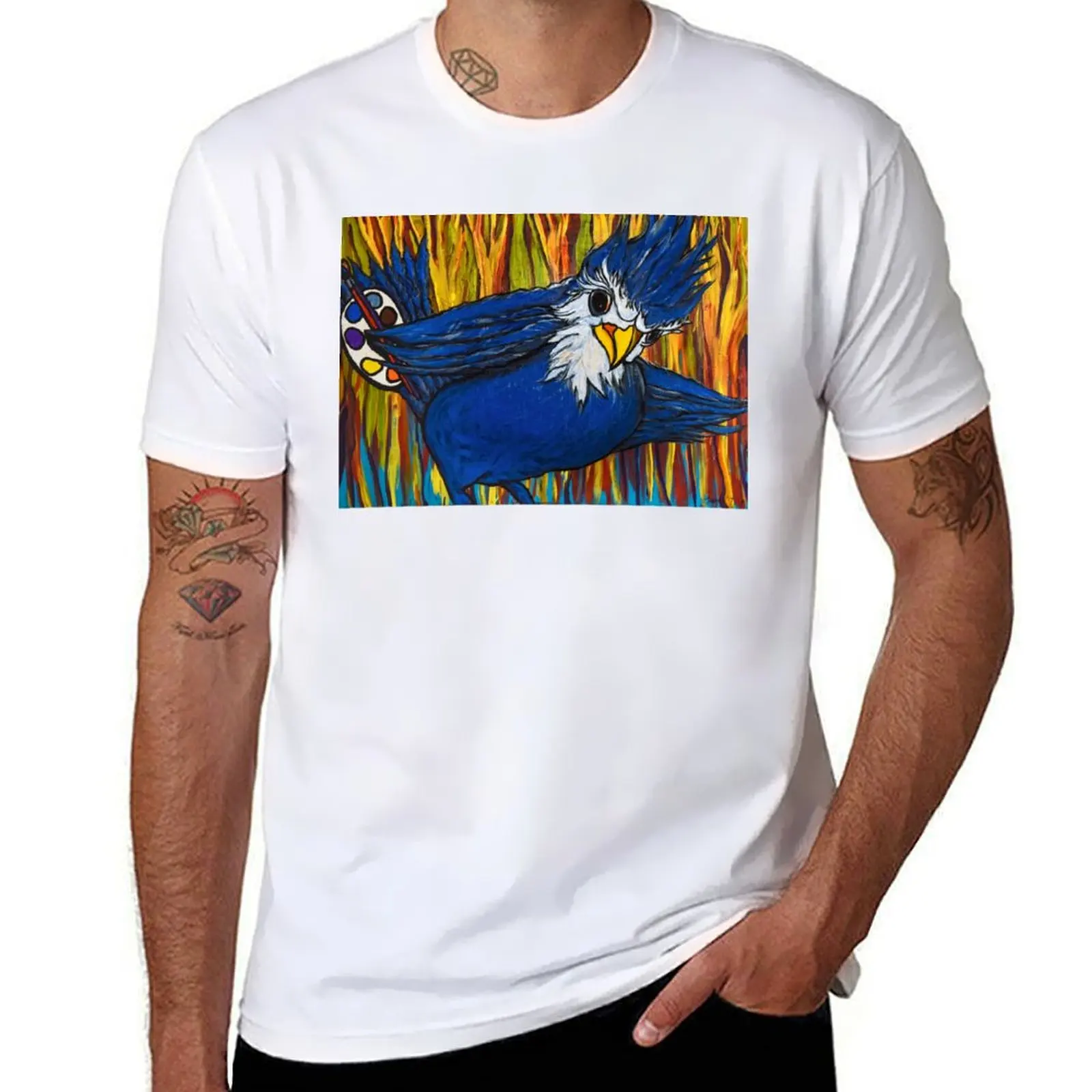 

Blue Jay Artist T-Shirt t shirts with prints funny t shirts dark humor T-Shirt