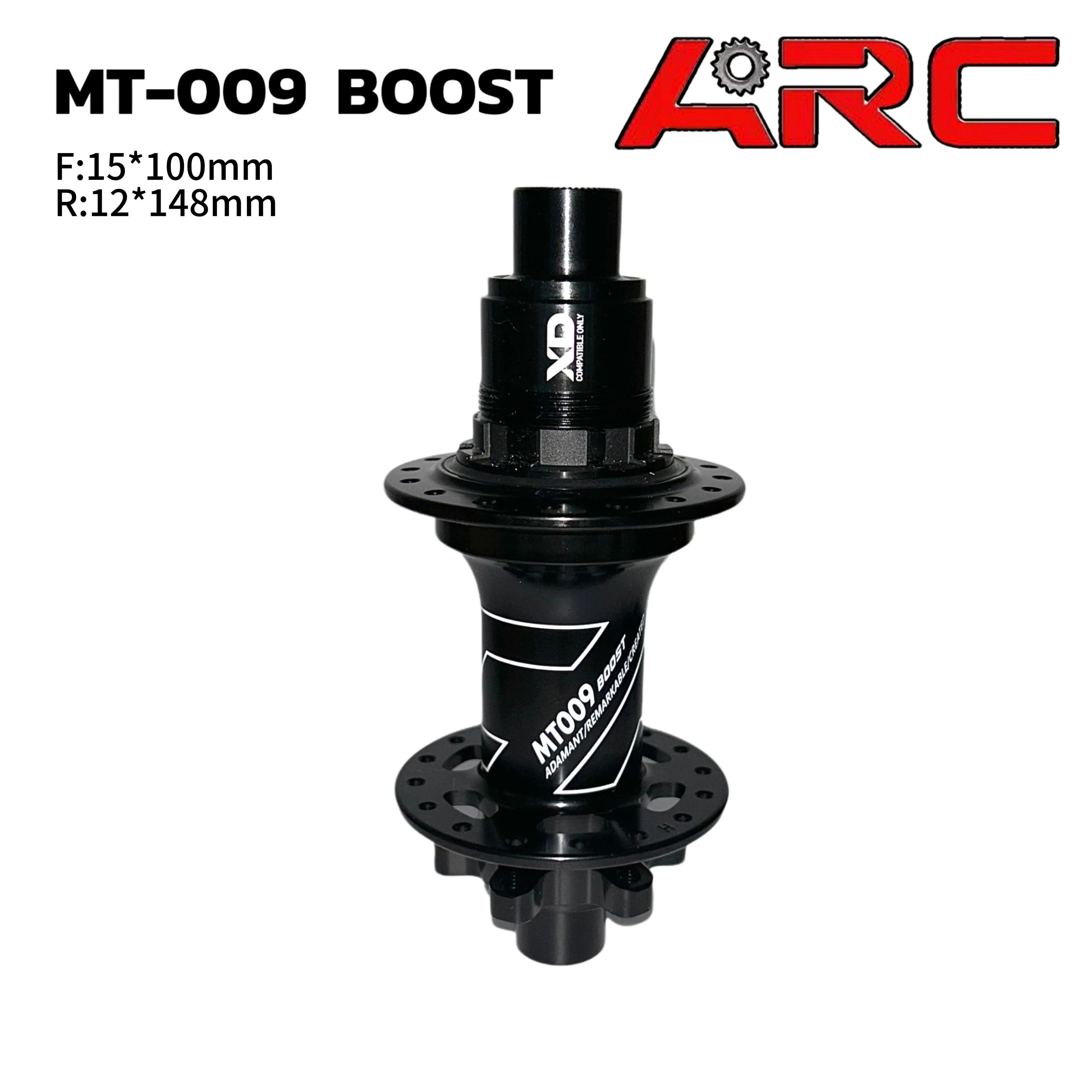 

ARC MT009 BOOST, 32 отверстия, ступица MTB, 12 скоростей, 6 лопастей, 2 зубца, 180 щелчков, 6 болтов, подшипник дискового тормоза, сквозная ступица с одинарной ступицей HG/MS/XD
