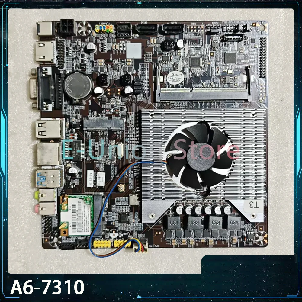 A6-7310 ITX Motherboard 17x17 A6-7310 Processor Works Perfectly