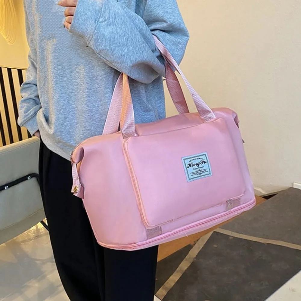 Oxford Carry On Travel Bag Foldable Scalable Storage Handbag Waterproof Large Capacity Sports Fitness Bags Gym Yoga