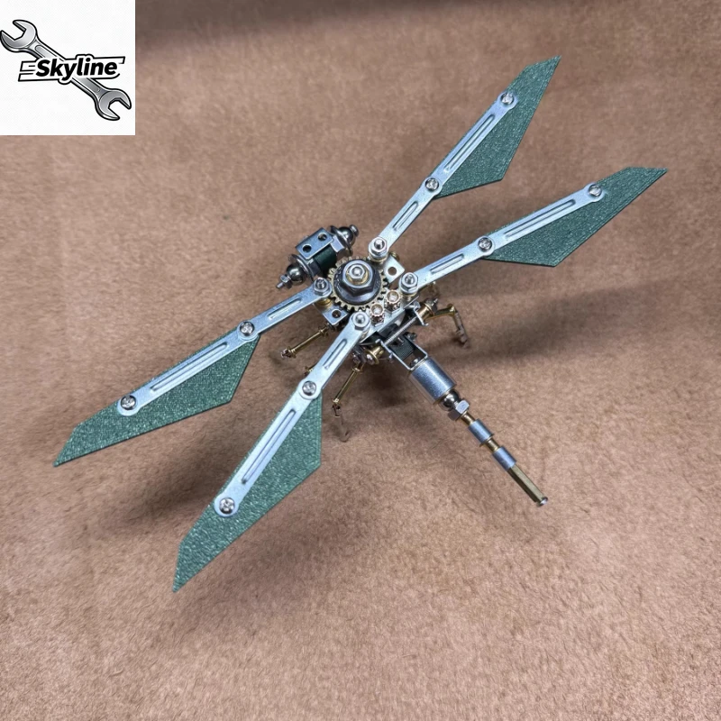 Front Wing Cruiser Steampunk Insect Mechanical Dragonfly Creative Handmade DIY Decompression Toy