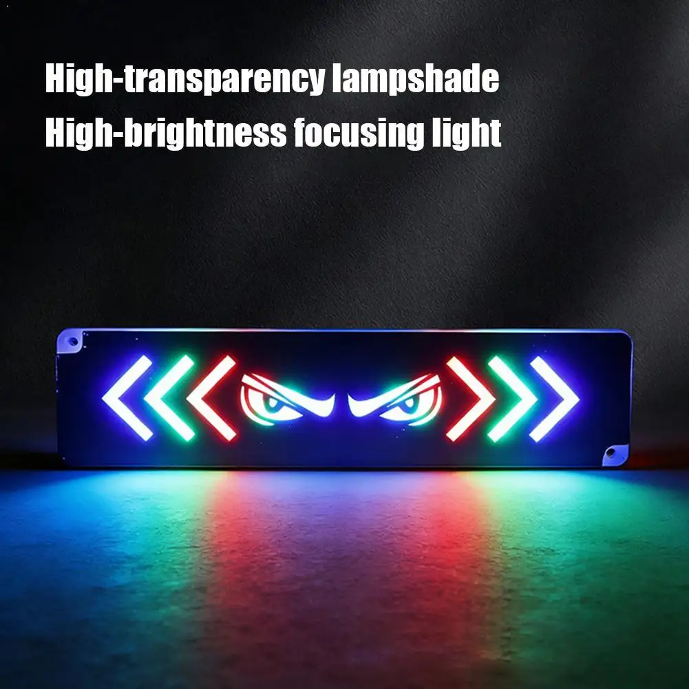 

1 шт. 12В универсальный светодиодный задний стоп-сигнал для мотоцикла, стробоскопический сигнальный фонарь «Демонический глаз», самоклеящийся, боковой габаритный фонарь для авто