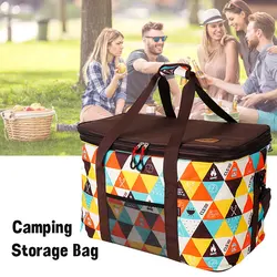 Outdoor Camping Storage Bag 60L Large-capacity Picnic Bags Adjustable Height Handheld Or Shoulder Backpack WJT006