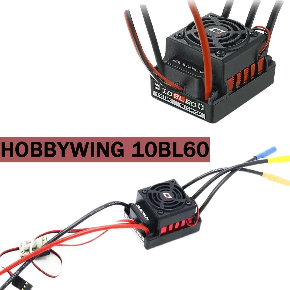 

Hobbywing QuicRun WP 10BL60 60A ESC Sensorless Brushless Speed Controllers For Rc Car