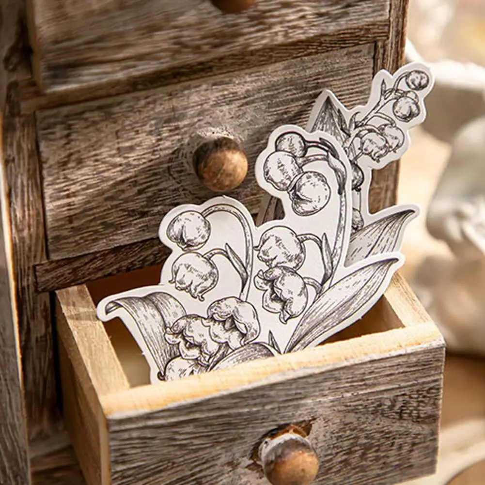 กระดาษพิมพ์ลายรูปปั้นชวนฝันแนววินเทจชุดงานฝีมือกระดาษพฤกษศาสตร์ย้อนยุคกระดาษวินเทจ