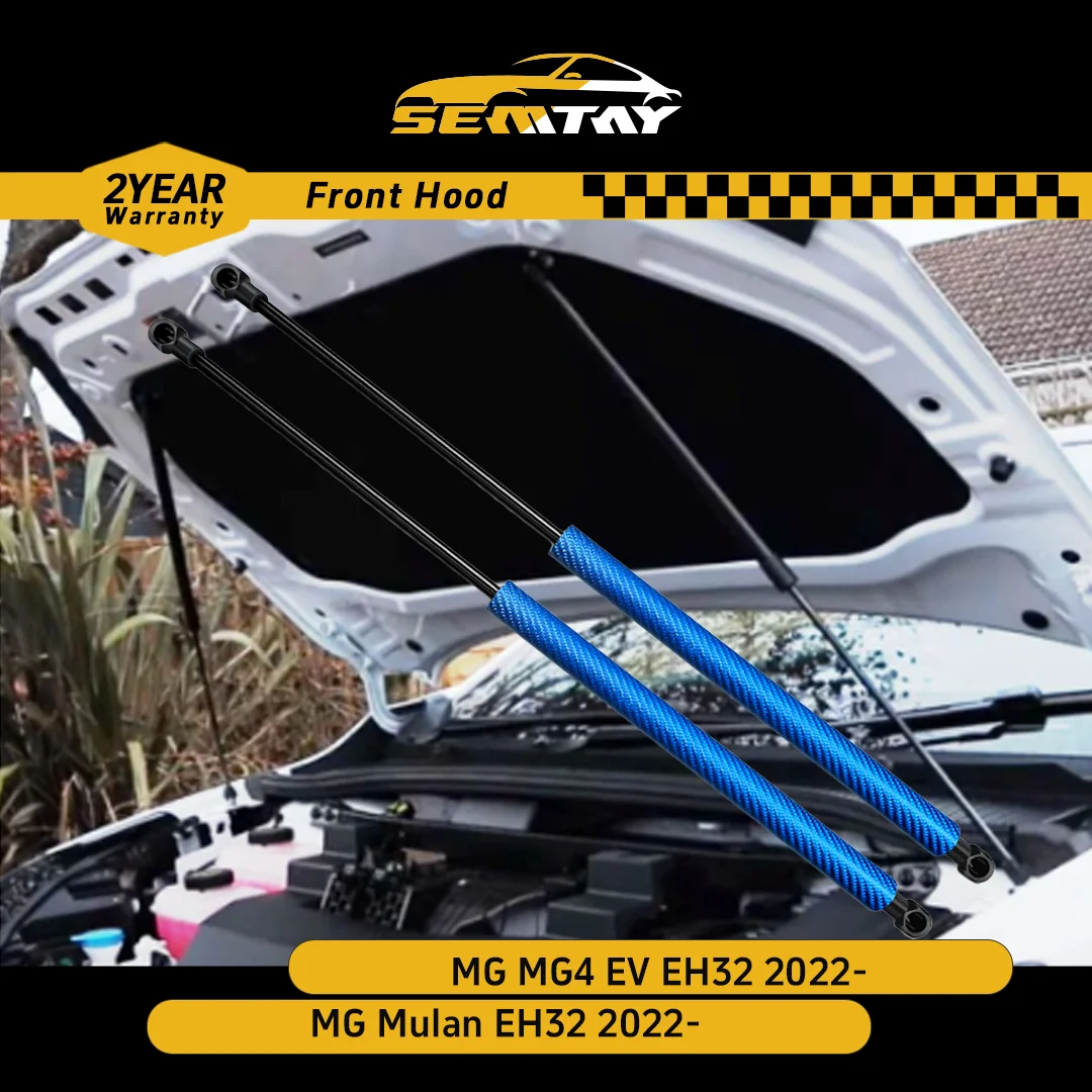 

SEMTAY Hood Struts for MG MG4 EV Mulan EH32 2022 Bonnet Lift Support Spring Shocks Damper Auto Accessories