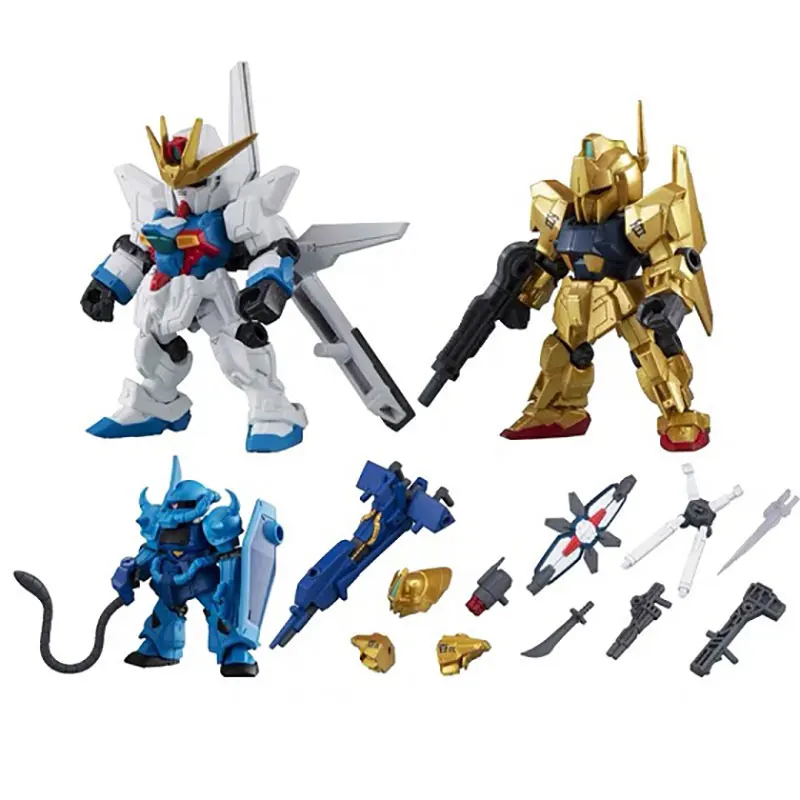 Japanese Bandai Genuine Gacha Scale Model Gundam Heavyarms Ensemble Hyaku Shiki Gouf Action Figure Toys