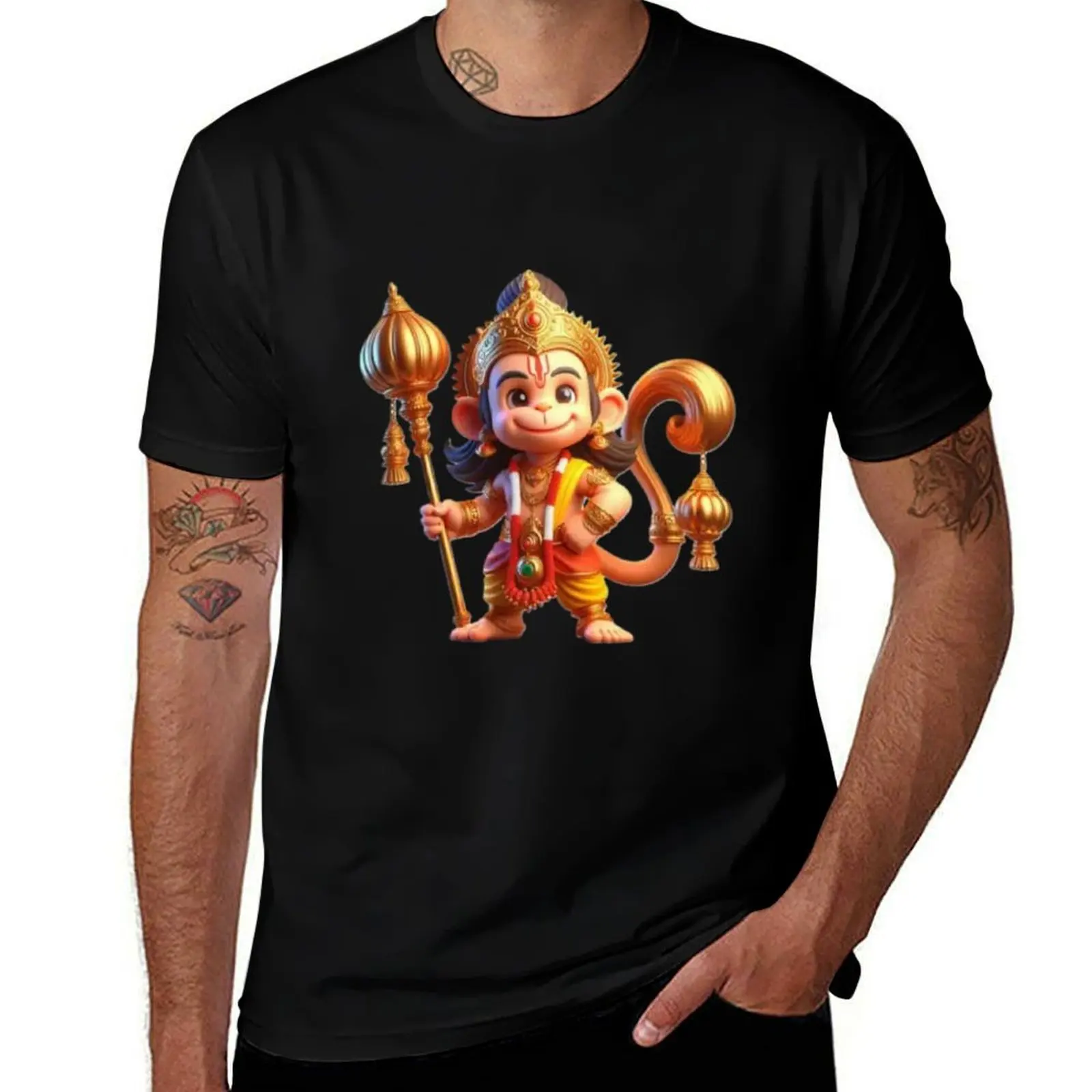 

Shree Hanuman t-shirt T-Shirt graphic t shirts man t shirt luxury t-shirt summer tops t shirt for men