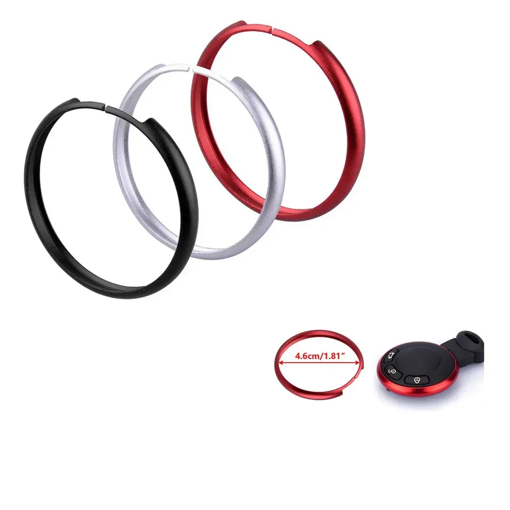 Smart Key Ring Fob Trim Cover Metal Surround For Mini Cooper R55 R56 R57 R58 R60 Red/Silver/Black Fashionable Design, Interestin