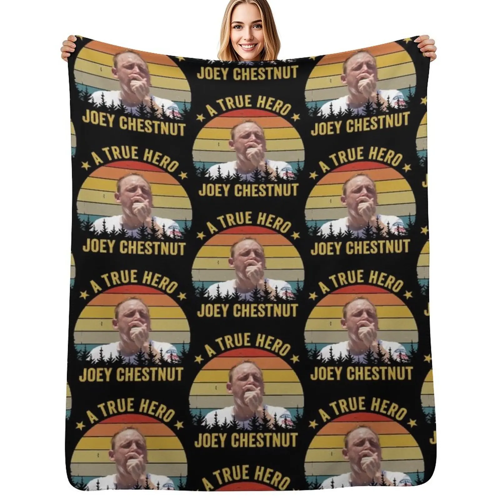 

A True Hero Hotdog Throw Blanket Foldable Soft Warm Blanket for Outdoor Use