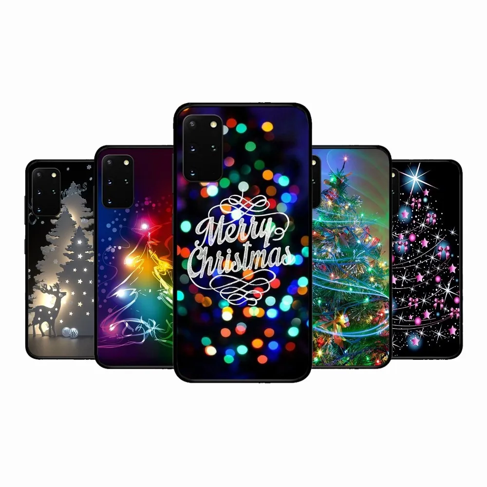 

Merry Christmas Tree Phone Case For Samsung S 9 10 20 21 22 23 30 23plus lite Ultra FE S10lite Fundas