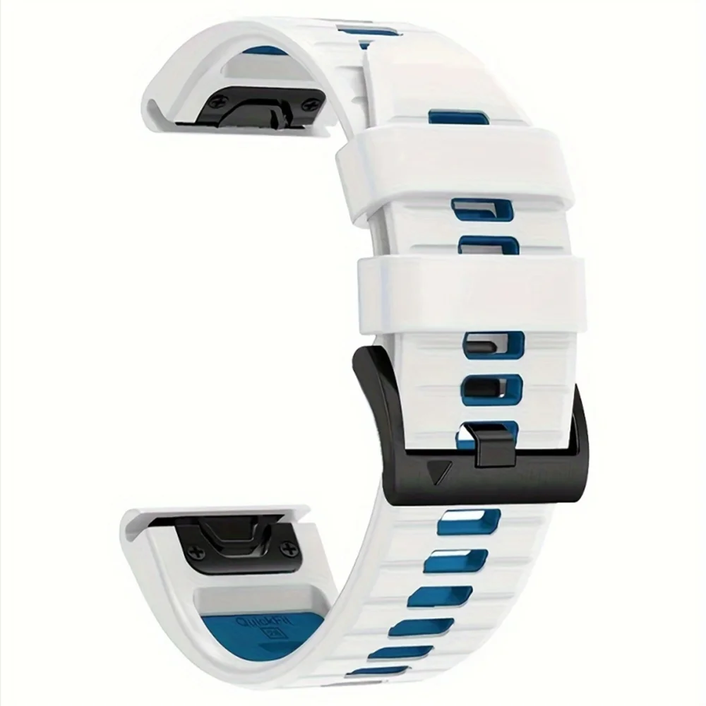 Модный силиконовый ремешок для часов Quickfit 22 мм 26 мм для Garmin Fenix 8 47 51 мм/7X 7 6X 6 Pro 5X Plus Epix Gen (Pro) 2 Sport