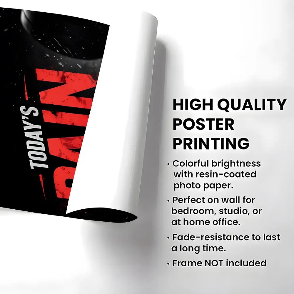 Quote Muscle Inspirational Bodybuilding Poster Self-adhesive Art Waterproof Paper Sticker Coffee House Bar Room Wall Decor